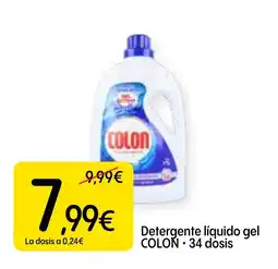 Dialprix COLON Detergente líquido gel 34 dosis oferta