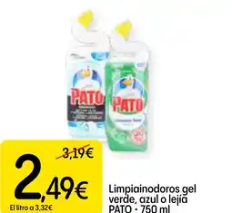 Dialprix PATO Limpiainodoros gel verde, azul o lejía oferta