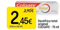 Dialprix COLGATE Dentifrico total original oferta