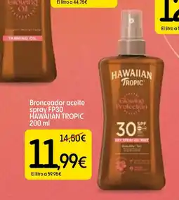 Dialprix HAWAIIAN TROPIC Bronceador aceite spray FP30 oferta