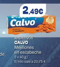 Dialprix CALVO Aperitivos mejillones en escabeche oferta