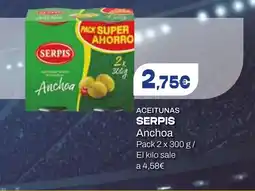 Dialprix SERPIS Aceitunas Anchoa oferta