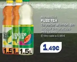 Dialprix FUZE TEA Refrescos Té Verde al limón, sin azúcar o maracuyá oferta