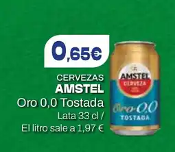 Dialprix AMSTEL Cervezas Oro 0,0 Tostada oferta