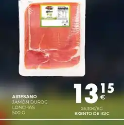 CashDiplo AIRESANO Jamón duroc lonchas oferta