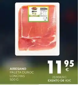 CashDiplo AIRESANO Paleta duroc lonchas oferta
