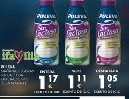 CashDiplo PULEVA Mañanas ligeras sin lactosa entera, semio desnatada oferta