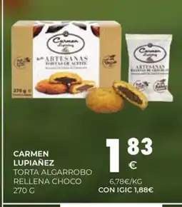 CashDiplo CARMEN LUPIAÑEZ Torta algarrobo rellena choco oferta