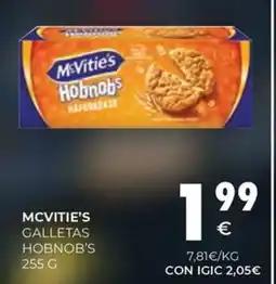 CashDiplo MCVITIE'S Galletas hobnob's oferta