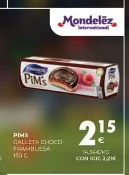 CashDiplo PiM's Galleta choco- frambuesa oferta