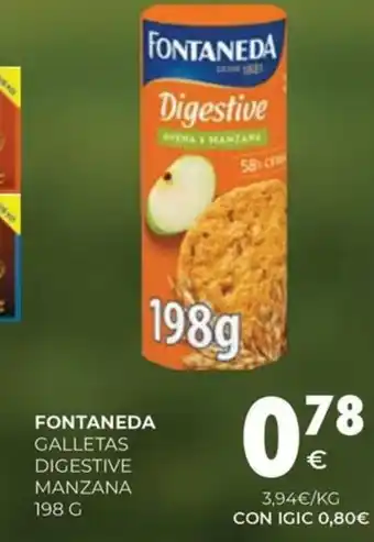 CashDiplo FONTANEDA Galletas digestive manzana oferta
