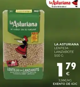 CashDiplo LA ASTURIANA Lenteja lanzarote oferta