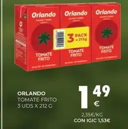 CashDiplo ORLANDO Tomate frito oferta