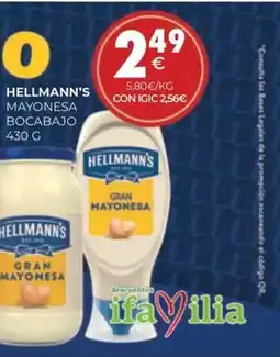 CashDiplo HELLMANN'S Mayonesa bocabajo oferta