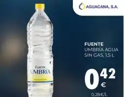 CashDiplo FUENTE Umbría agua sin gas oferta