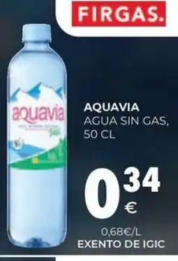 CashDiplo AQUAVIA Agua sin gas oferta