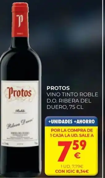 CashDiplo PROTOS Vino tinto roble d.o. ribera del duero, oferta