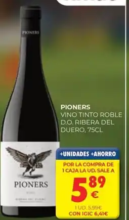 CashDiplo PIONERS Vino tinto roble d.o. ribera del duero oferta