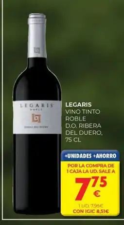 CashDiplo LEGARIS Vino tinto roble d.o. ribera del duero oferta