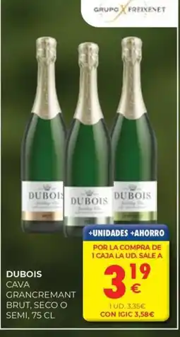 CashDiplo DUBOIS grancremant brut, seco o semi oferta