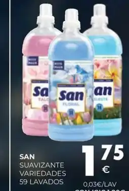 CashDiplo SAN Suavizante variedades 59 lavados oferta