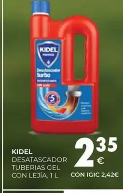 CashDiplo KIDEL Desatascador tuberias gel con lejía oferta