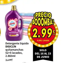 SPAR DISICLÍN Detergente líquido quitamanchas 52+5 lavados oferta