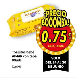 SPAR AIMAR Toallitas bebé con tapa oferta