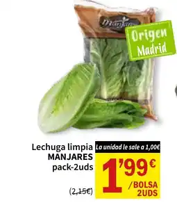 SPAR MANJARES Lechuga limpia oferta