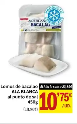 SPAR ALA BLANCA Lomos de bacalao al punto de sal oferta