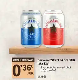 SPAR ESTRELLA DEl SUR Cerveza oferta