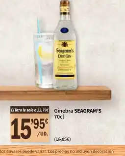 SPAR SEAGRAM'S Ginebra oferta