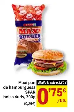 SPAR SPAR Maxi pan de hamburguesa oferta