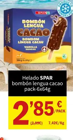 SPAR SPAR Helado bombón lengua cacao oferta