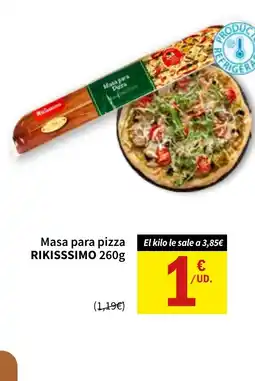 SPAR RIKISSSIMO Masa para pizza oferta
