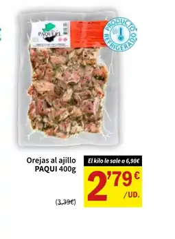 SPAR PAQUI Orejas al ajillo oferta