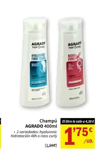 SPAR AGRADO Champú oferta