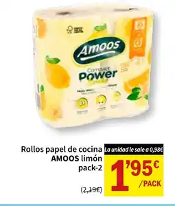 SPAR AMOOS Rollos papel de cocina limón oferta