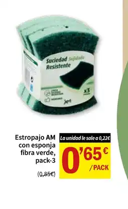 SPAR AM Estropajo fibra verde oferta