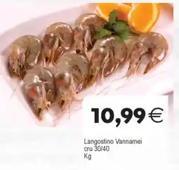 Plenus Supermercados Langostino Vannamei cru 30/40 oferta