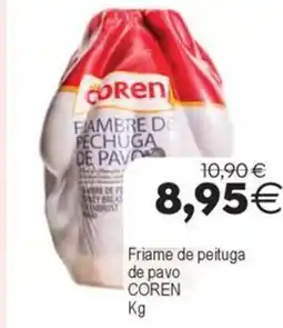 Plenus Supermercados COREN Friame de peituga de pavo oferta