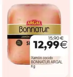 Plenus Supermercados BONNATUR ARGAL Xamón cocido oferta