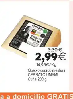 Plenus Supermercados CERRATO UMAMI Queixo curado mestura oferta
