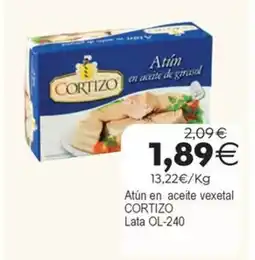 Plenus Supermercados CORTIZO Atún en aceite vexetal oferta