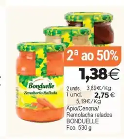 Plenus Supermercados BONDUELLE Apio/Cenoria/ Remolacha relados oferta