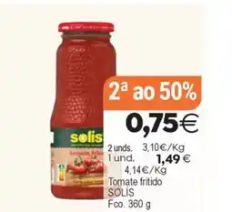 Plenus Supermercados SOLIS Tomate fritido oferta