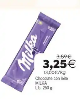 Plenus Supermercados MILKA Chocolate con leite oferta