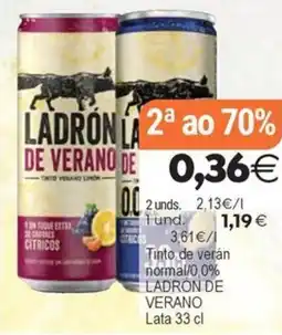 Plenus Supermercados LADRÓN DE VERANO Tinto de verán normal/0,0% oferta