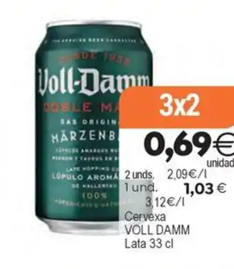 Plenus Supermercados VOLL DAMM Cervexa oferta