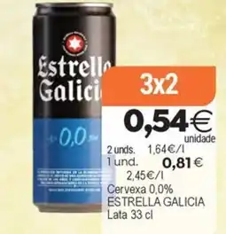Plenus Supermercados ESTRELLA GALICIA cervexa 0,0% oferta